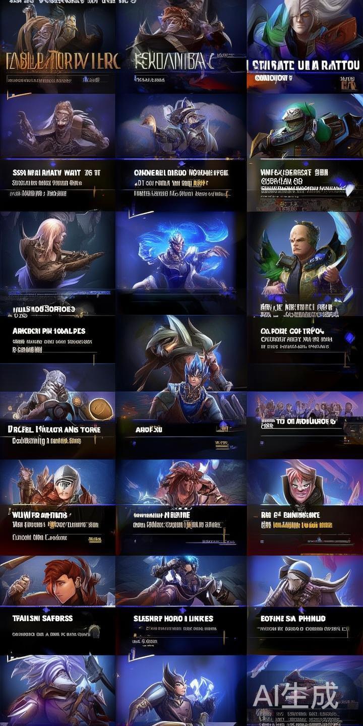 每个英雄在比赛中的作用不同，掌握不同角色的玩法策略